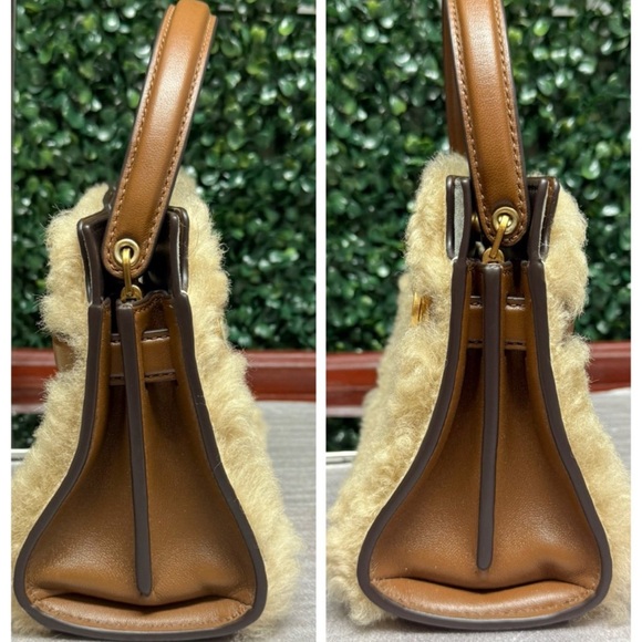 Tory Burch Lee Radziwill PetTory Burch Lee Radziwill Petite Double Bag Shearling - Picture 6 of 12